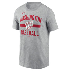 Washington Nationals Nike Arched T-Shirt - Heather Gray T-shirts