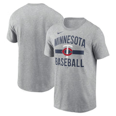 Minnesota Twins Nike Arched T-Shirt - Heather Gray T-shirts