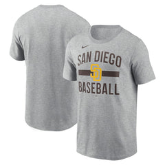 San Diego Padres Nike Arched T-Shirt - Heather Gray T-shirts