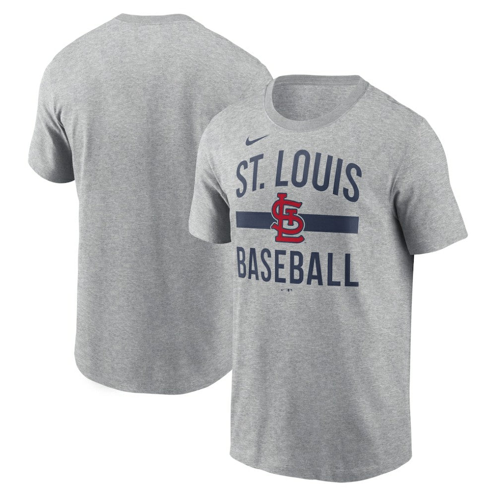 St. Louis Cardinals Nike Arched T-Shirt - Heather Gray T-shirts