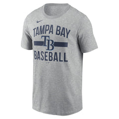 Tampa Bay Rays Nike Arched T-Shirt - Heather Gray T-shirts