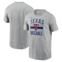 Texas Rangers Nike Arched T-Shirt - Heather Gray T-shirts
