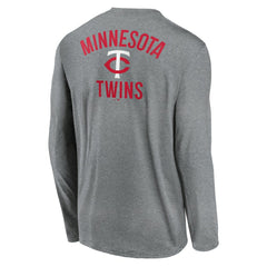 Minnesota Twins Nike 2-Hit Legend Dri-FIT Long Sleeve T-Shirt - Heather Charcoal T-shirts