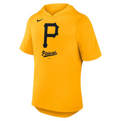 Pittsburgh Pirates Nike Tri-Blend Hoodie T-Shirt - Gold Hoodies