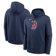 Boston Red Sox Nike Logo Club Fleece Hoodie - Navy Hoodies