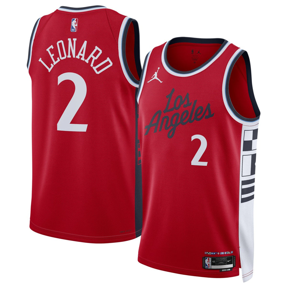 Kawhi Leonard LA Clippers Jordan Brand Unisex 2024/25 Swingman Jersey Statement Edition Red outlet