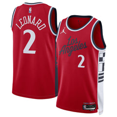 Kawhi Leonard LA Clippers Jordan Brand Unisex 2024/25 Swingman Jersey Statement Edition Red outlet
