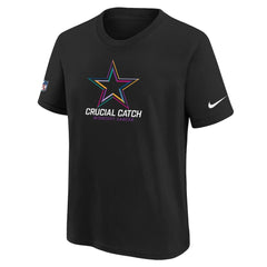 Dallas Cowboys Youth 2024 NFL Crucial Catch T-Shirt - Black T-shirts