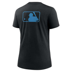 Miami Marlins Nike Women's Authentic Collection Early Work Tri-Blend T-Shirt - Black T-shirts