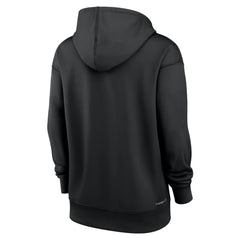 Tampa Bay Rays Nike Women's Authentic Collection Lockup Alternate Logo Therma Hoodie - Black Hoodies