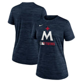 Minnesota Twins Nike Women's Authentic Collection Alternate Logo Velocity Dri-FIT T-Shirt - Navy T-shirts