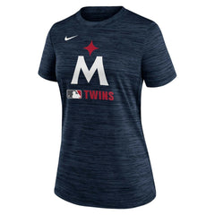 Minnesota Twins Nike Women's Authentic Collection Alternate Logo Velocity Dri-FIT T-Shirt - Navy T-shirts