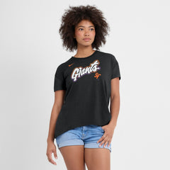 San Francisco Giants Nike Women's 2025 City Connect Flowy Fashion Tri-Blend Dri-FIT T-Shirt - Black T-shirts