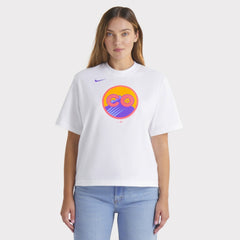 Colorado Rockies Nike Women's 2025 City Connect Logo Boxy T-Shirt - White T-shirts