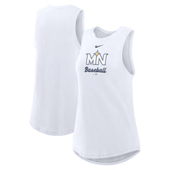Minnesota Twins Nike Women's City Connect Tricode High Neck Dri-FIT Tank Top - White Tanks