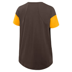 San Diego Padres Nike Women's Flowy Fashion Tri-Blend Dri-FIT T-Shirt - Brown T-shirts