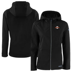 San Francisco Giants Cutter & Buck Women's Evoke Eco Softshell Recycled Full-Zip Jacket - Black Jackets