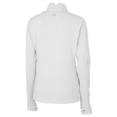 Detroit Tigers Cutter & Buck Women's Traverse Stretch Quarter-Zip Pullover Top - White Pullover
