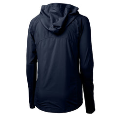 Los Angeles Dodgers Cutter & Buck Women's Adapt Eco Knit Hybrid Recycled Full-Zip Hoodie - Navy Hoodies