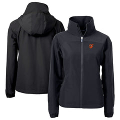 Baltimore Orioles Cutter & Buck Women's Charter Eco Recycled Full-Zip Jacket - Black Jackets