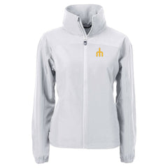 Seattle Mariners Cutter & Buck Women's Charter Eco Recycled Full-Zip Jacket - Gray Jackets