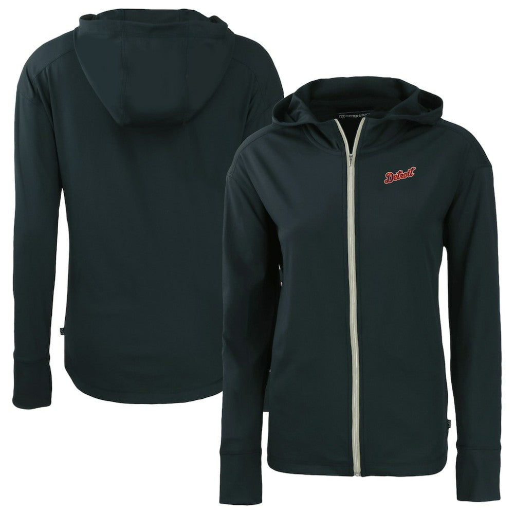 Detroit Tigers Cutter & Buck Women's Daybreak Eco Recycled Full-Zip Hoodie Jacket - Navy Jackets