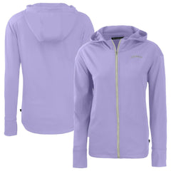 Colorado Rockies Cutter & Buck Women's Daybreak Eco Recycled Full-Zip Hoodie Jacket - Purple Jackets
