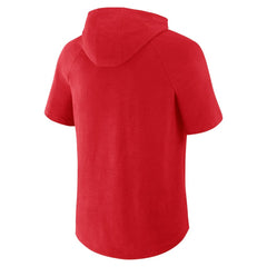 St. Louis Cardinals Fanatics Clubhouse Optimal Play Raglan Hoodie T-Shirt - Red Hoodies