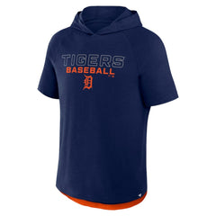 Detroit Tigers Fanatics Clubhouse Optimal Play Raglan Hoodie T-Shirt - Navy Hoodies
