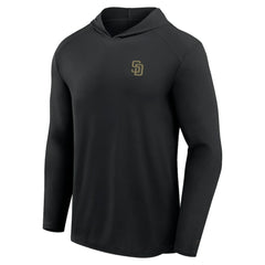San Diego Padres Fanatics Front Office Power Mono Long Sleeve Hoodie T-Shirt - Black Hoodies
