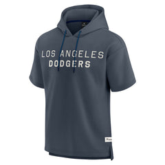 Los Angeles Dodgers Fanatics Elements Future Ground Lettering Short Sleeve Pullover Hoodie - Blue Hoodies