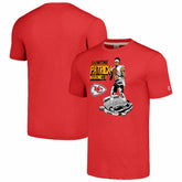 Patrick Mahomes Kansas City Chiefs Homage Unisex Caricature Player Tri-Blend T-Shirt - Red T-shirts