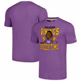 Justin Jefferson Minnesota Vikings Homage Unisex Caricature Player Tri-Blend T-Shirt - Heathered Purple T-shirts