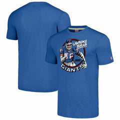 Lawrence Taylor New York Giants Homage Unisex Caricature Retired Player Tri-Blend T-Shirt - Royal T-shirts