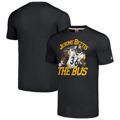 Jerome Bettis Pittsburgh Steelers Homage Caricature Retired Player Tri-Blend T-Shirt - Charcoal T-shirts