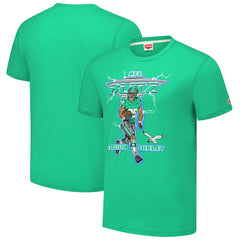 Saquon Barkley Philadelphia Eagles Homage Unisex NFL Blitz Player Tri-Blend T-Shirt - Heathered Kelly Green T-shirts