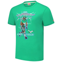 Saquon Barkley Philadelphia Eagles Homage Unisex NFL Blitz Player Tri-Blend T-Shirt - Heathered Kelly Green T-shirts