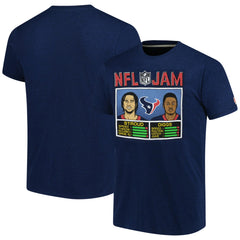 C.J. Stroud & Stefon Diggs Houston Texans Homage Unisex NFL Jam Tri-Blend T-Shirt - Navy T-shirts