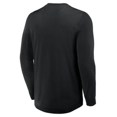 Vegas Golden Knights Fanatics Adrenaline Push Long Sleeve Henley Shirt - Black | US 201742872