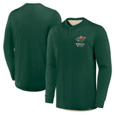 Minnesota Wild Fanatics Adrenaline Push Long Sleeve Henley Shirt - Green | US 201742888