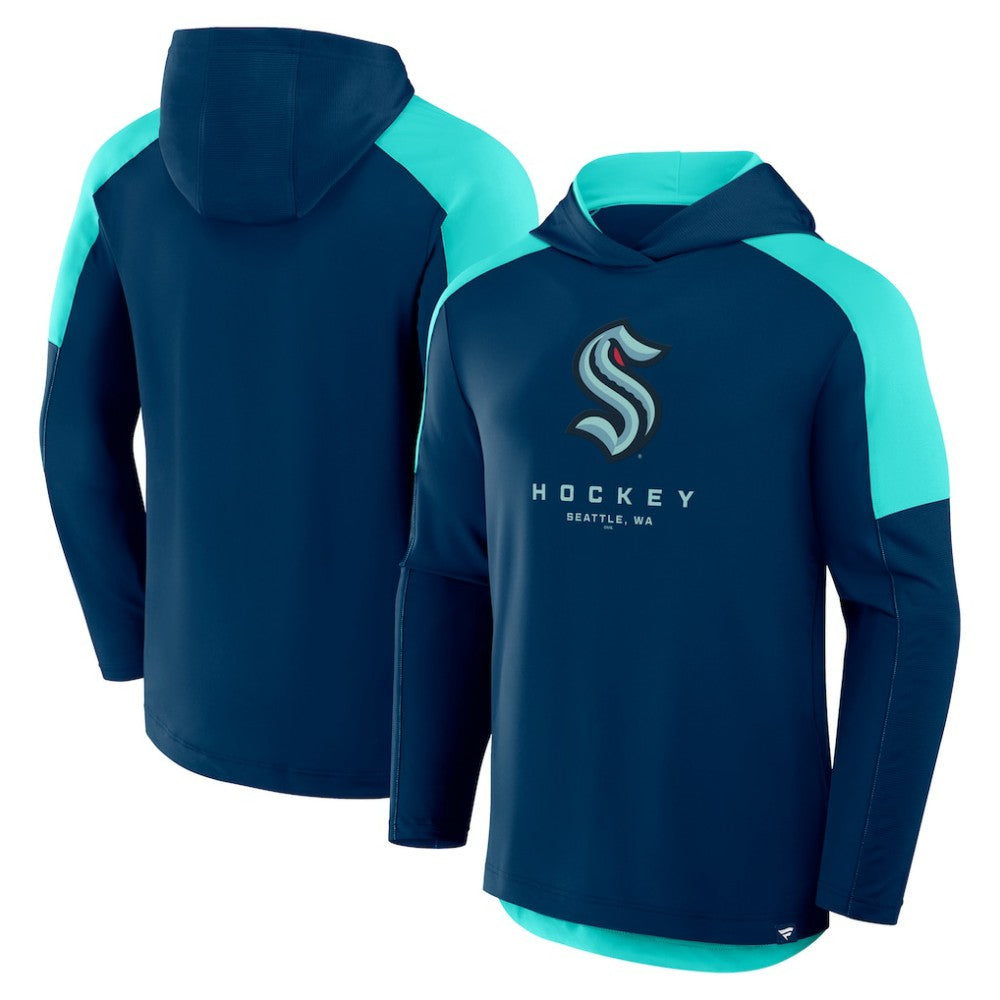 Seattle Kraken Fanatics Meta Game Transitional Pullover Hoodie - Deep Sea Blue | US 201742896