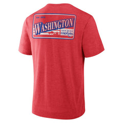 Washington Capitals Fanatics Fan Lanes Tri-Blend T-Shirt - Heather Red | US 201742924