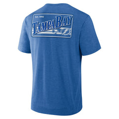 Tampa Bay Lightning Fanatics Fan Lanes Tri-Blend T-Shirt - Heather Blue | US 201742929