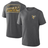 Pittsburgh Penguins Fanatics Fan Lanes Tri-Blend T-Shirt - Heather Charcoal | US 201742951
