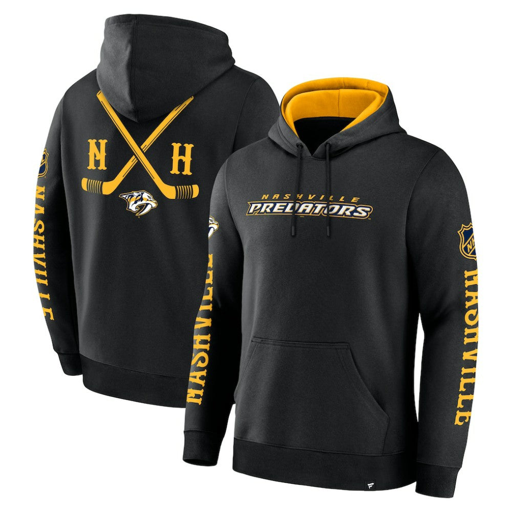 Nashville Predators Fanatics Big City Legacy Fleece Pullover Hoodie - Black | US 201742962