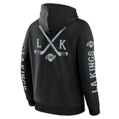 Los Angeles Kings Fanatics Big City Legacy Fleece Pullover Hoodie - Black | US 201742966