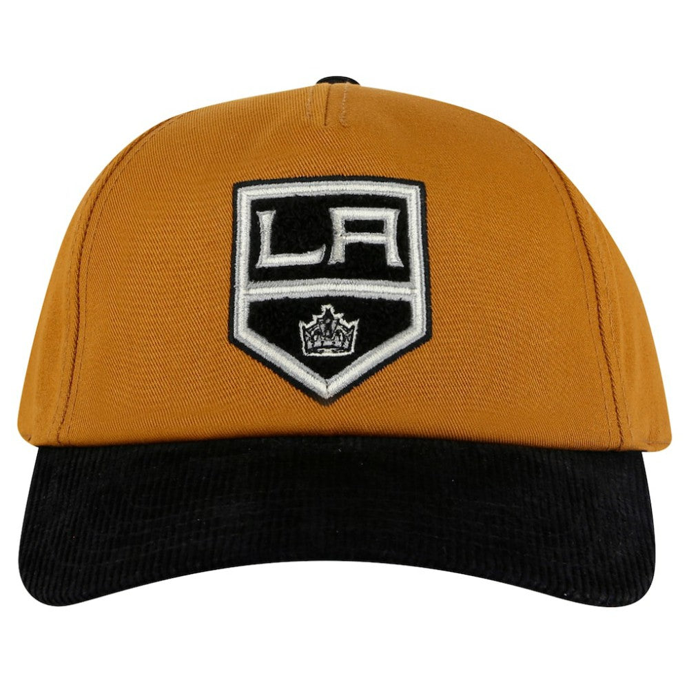 Los Angeles Kings American Needle Burnett Adjustable Hat - Tan/Black | US 201747073