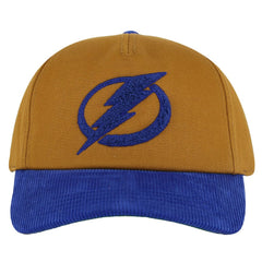 Tampa Bay Lightning American Needle Burnett Adjustable Hat - Tan/Blue | US 201747083
