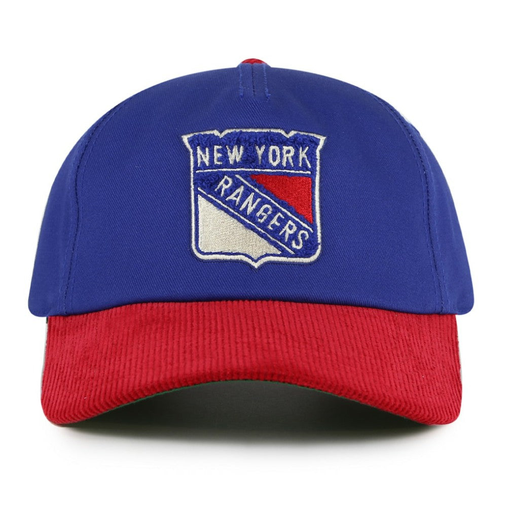 New York Rangers American Needle Burnett Adjustable Hat - Blue/Red | US 201747130