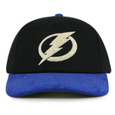 Tampa Bay Lightning American Needle Burnett Adjustable Hat - Black/Blue | US 201747136
